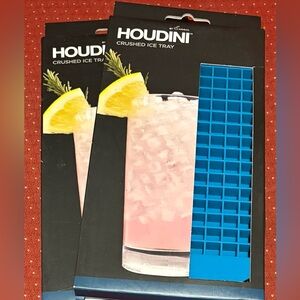 Two Houdini Blue Crushed Ice Trays